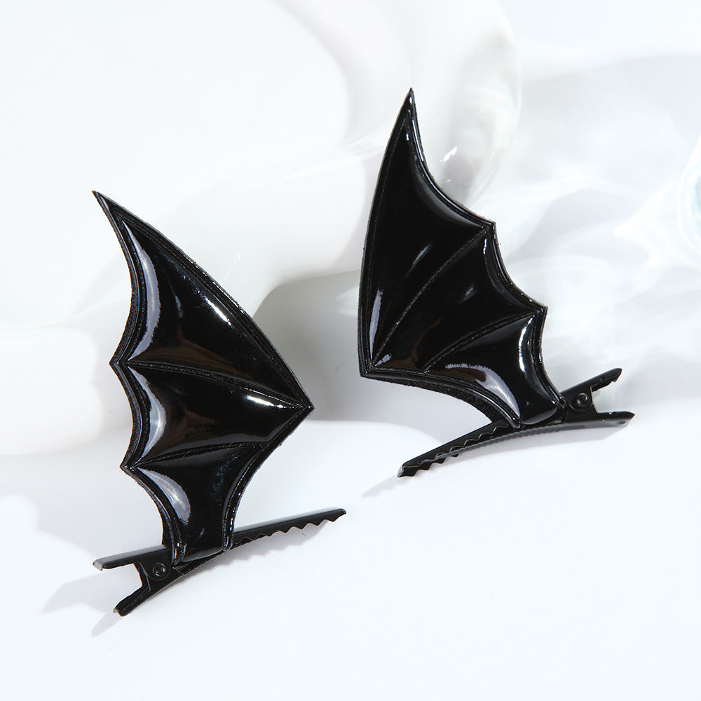 Wholesale Halloween Funny Devil Bat Wings Hairpin